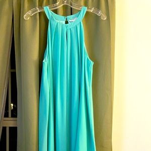 Teal Halter Dress